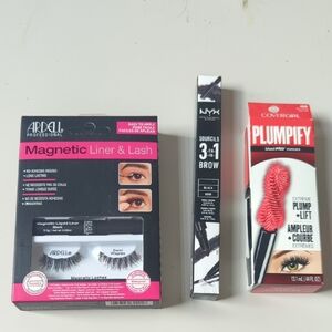 Ardell Magnetic Liner & Lash Set CoverGirl Plumpify Mascara NYX 3 In 1 New